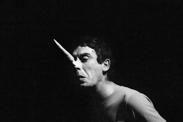 Carmelo Bene, Pinocchio 66, Teatro Centrale, Rome, March 17, 1966, Photo Claudio Abate ©Archivio Claudio Abate